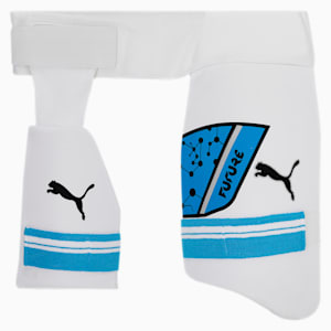 PUMA Future 20.1 Thigh Guard, Ethereal Blue-Puma Black