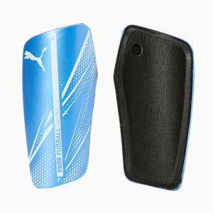 ATTACANTO Football Shin Guards, Bluemazing-PUMA White, extralarge-IND