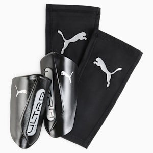 ULTRA Twist Football Sleeve Shinguards, PUMA Black-PUMA Silver, extralarge-GBR