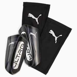 ULTRA Flex Football Sleeves Shinguards, PUMA Black-PUMA Silver, extralarge-GBR