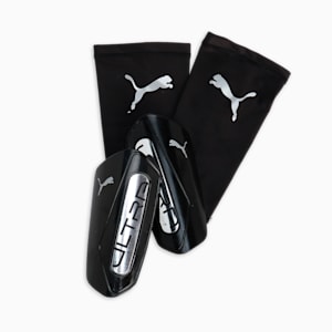Espinilleras de fútbol ULTRA Light, PUMA Black-PUMA Silver, extralarge