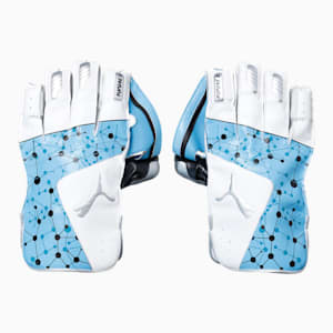 PUMA Future 20.2 Cricket Wicket Keeping Gloves, Ethereal Blue-Puma Black-Silver, extralarge-IND