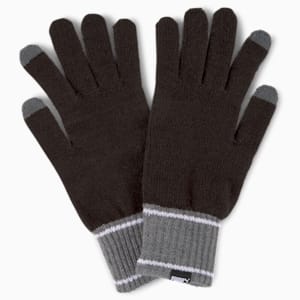 Knitted Gloves, Puma Black-Dark Gray Heather, extralarge-GBR