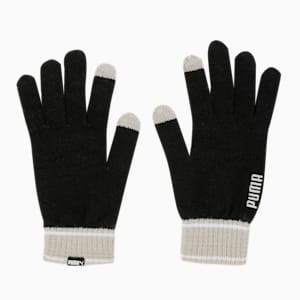 Knit Winter Gloves, PUMA Black-Desert Dust, extralarge-IND