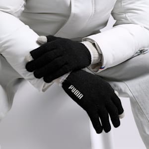 Knit Winter Gloves, PUMA Black-Desert Dust, extralarge-IND