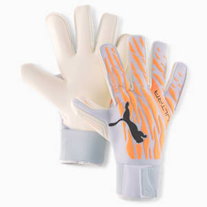 ULTRA Grip 1 Hybrid Pro Goalkeeper Gloves, Neon Citrus-Diamond Silver-Puma Black, extralarge