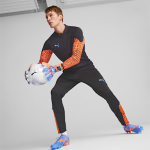 ULTRA Ultimate 1 Negative Cut Football Goalkeeper's Gloves, Ultra Orange-Blue Glimmer