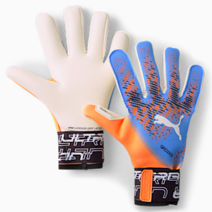 ユニセックス サッカー ウルトラ グリップ 1 ハイブリッド ゴールキーパー グローブ, Ultra Orange-Blue Glimmer
