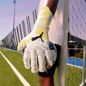 FUTURE Ultimate Negative Cut Football Goalkeeper Gloves, Yellow Blaze-PUMA Black, extralarge-GBR
