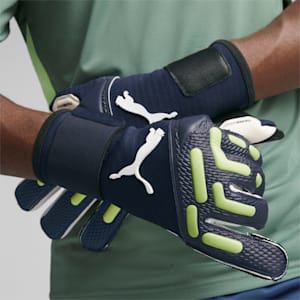 FUTURE Pro Hybrid Football Goalkeeper Gloves, Persian Blue-Pro Green, extralarge-IND