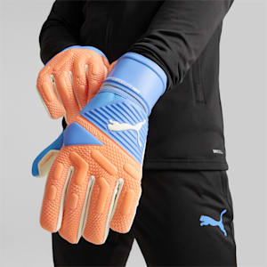 FUTURE Match Negative Cut Soccer Goalkeeper Gloves, Ultra Orange-Blue Glimmer