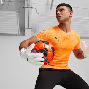 ULTRA Grip 1 Brilliance Hybrid Football Goalkeeper Gloves, PUMA White-Spring Lavender, extralarge-GBR