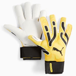 ULTRA Ultimate Hybrid Goalkeeper Gloves, Yellow Blaze-PUMA Black, extralarge-GBR