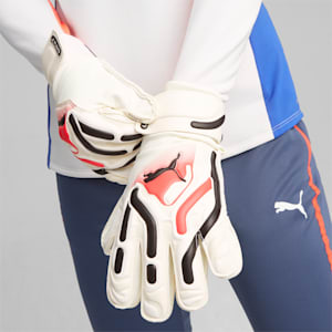 ULTRA Match Protect Youth Goalkeeper Gloves, PUMA White-Ultra Blue-Fire Orchid, extralarge-IND