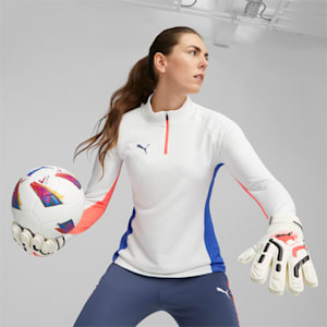 ULTRA Match Protect Youth Goalkeeper Gloves, PUMA White-Ultra Blue-Fire Orchid, extralarge-IND