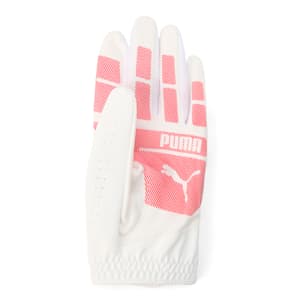 メンズ ゴルフ アルファ グリップ グローブ 左手, Bright White-PUMA Red, extralarge-JPN
