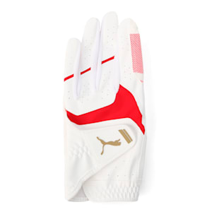 メンズ ゴルフ アルファ グリップ グローブ 左手, Bright White-PUMA Red, extralarge-JPN