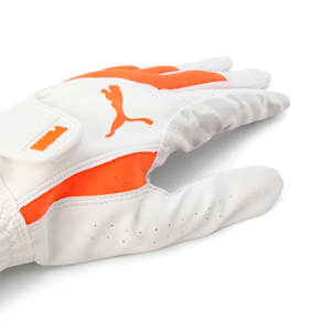 メンズ ゴルフ PWR グリップ グローブ 左手, Bright White-Vibrant Orange
