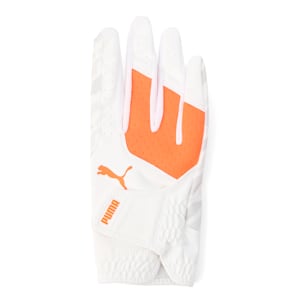 メンズ ゴルフ PWR グリップ グローブ 右手, Bright White-Vibrant Orange, extralarge-JPN