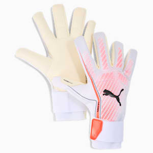 ユニセックス サッカー プーマ ウルトラ アルティメット HYBRID ゴールキーパーグローブ, PUMA White-Glowing Red-PUMA Black, extralarge-JPN