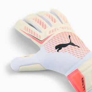 ユニセックス サッカー プーマ ウルトラ プロ RC ゴールキーパーグローブ, PUMA White-Glowing Red-PUMA Black, extralarge-JPN