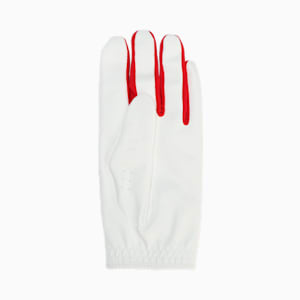 メンズ ゴルフ WWP グリップ グローブ 左手用, Bright White-PUMA Red, extralarge-JPN