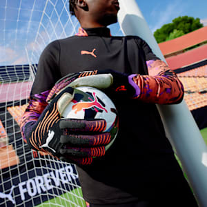 ユニセックス サッカー フューチャー アルティメット NC ゴールキーパーグローブ, PUMA Black-Glowing Red-Purple Glimmer, extralarge-JPN