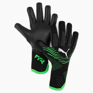 FUTURE Ultimate NC Soccer Goalkeeper Gloves, PUMA Black-Cool Light Gray-Fluro Green Pes, extralarge