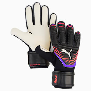 FUTURE Match NC Soccer Goalkeeper Gloves, PUMA Black-Glowing Red-Purple Glimmer, extralarge