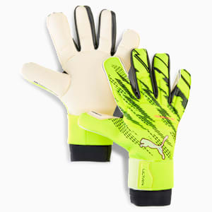 PUMA ULTRA Ultimate Hybrid Goalkeeper Gloves, Yellow Alert-PUMA Black, large-GBR