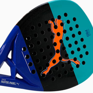 NOVA Padel PRO Hybrid Padel Racket, Safe Lake-PUMA Black-Vivid Blue-Heat Fire, extralarge-IND