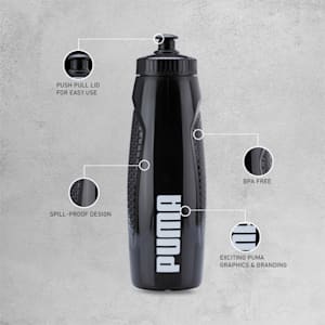 PUMA Training Water Bottle 750ml, Puma Black, extralarge-IND