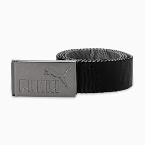 Six Pack Webbing Men's Golf Belt, Puma Black-Bright White, extralarge-IND