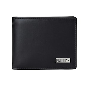 PUMA Metal Logo Unisex Wallet, Puma Black-Metal Cat, extralarge-IND