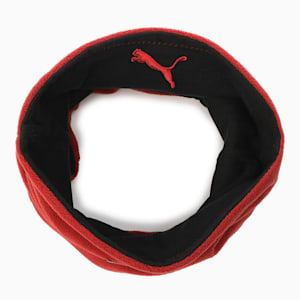 Reversible Neck Warmer, Intense Red-Puma Black