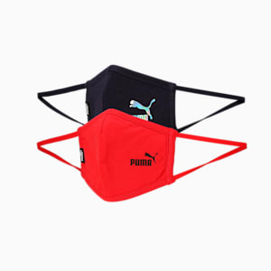 PUMA Youth Face Mask II, High Risk Red-Peacoat