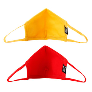 PUMA Kids Face Mask II, Spectra Yellow-High Risk Red, extralarge-IND