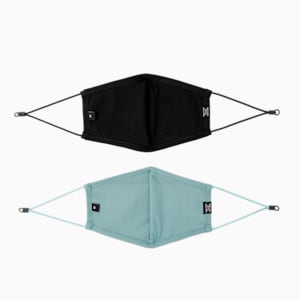PUMA SWxP Face Mask Pack of 2, PUMA Black-Nitro Blue-AOP, extralarge-IND