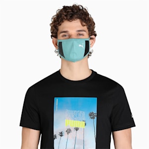 PUMA SWxP Face Mask Pack of 2, PUMA Black-Nitro Blue-AOP, extralarge-IND