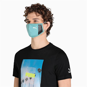 PUMA SWxP Face Mask Pack of 2, PUMA Black-Nitro Blue-AOP, extralarge-IND