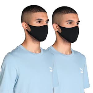 PUMA Running Face Mask Pack of 2, PUMA Black-PUMA White, extralarge-IND