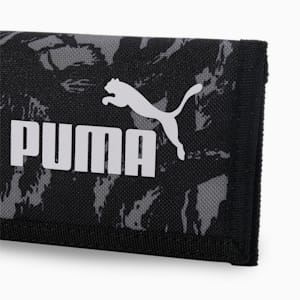 PUMA Phase Printed Wallet, PUMA Black-Concrete Gray AOP, extralarge-IND