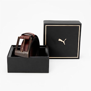 Stylised Belt, Chestnut Brown-Brass Dark