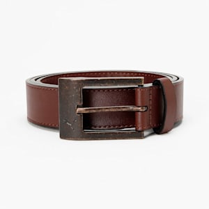 Stylised Belt, Chestnut Brown-Brass Dark