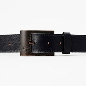 Stylised Leather Belt, PUMA Navy