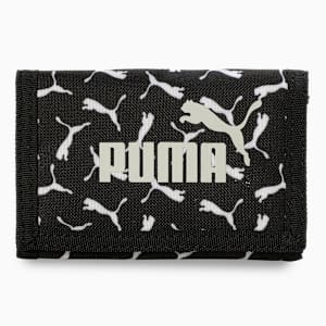 Phase All-Over Print Wallet, PUMA Black-Puma Logo-AOP, extralarge-IND