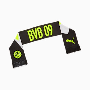 Borussia Dortmund Essentials Scarf, PUMA Black-Yellow Alert, extralarge