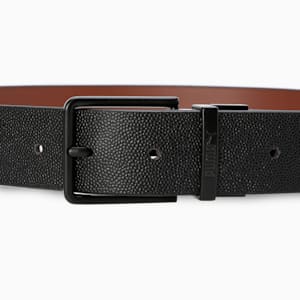 KNIT Leather Belt, PUMA Black-Tan, extralarge-IND