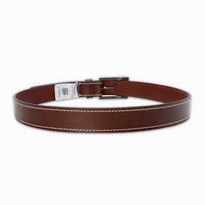 ULTIMO Leather Belt, Chocolate, extralarge-IND