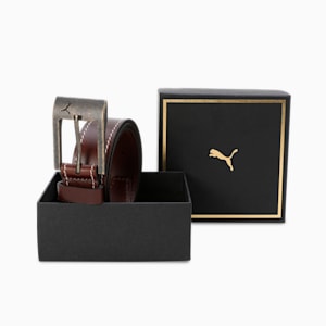 ULTIMO Leather Belt, Chocolate, extralarge-IND